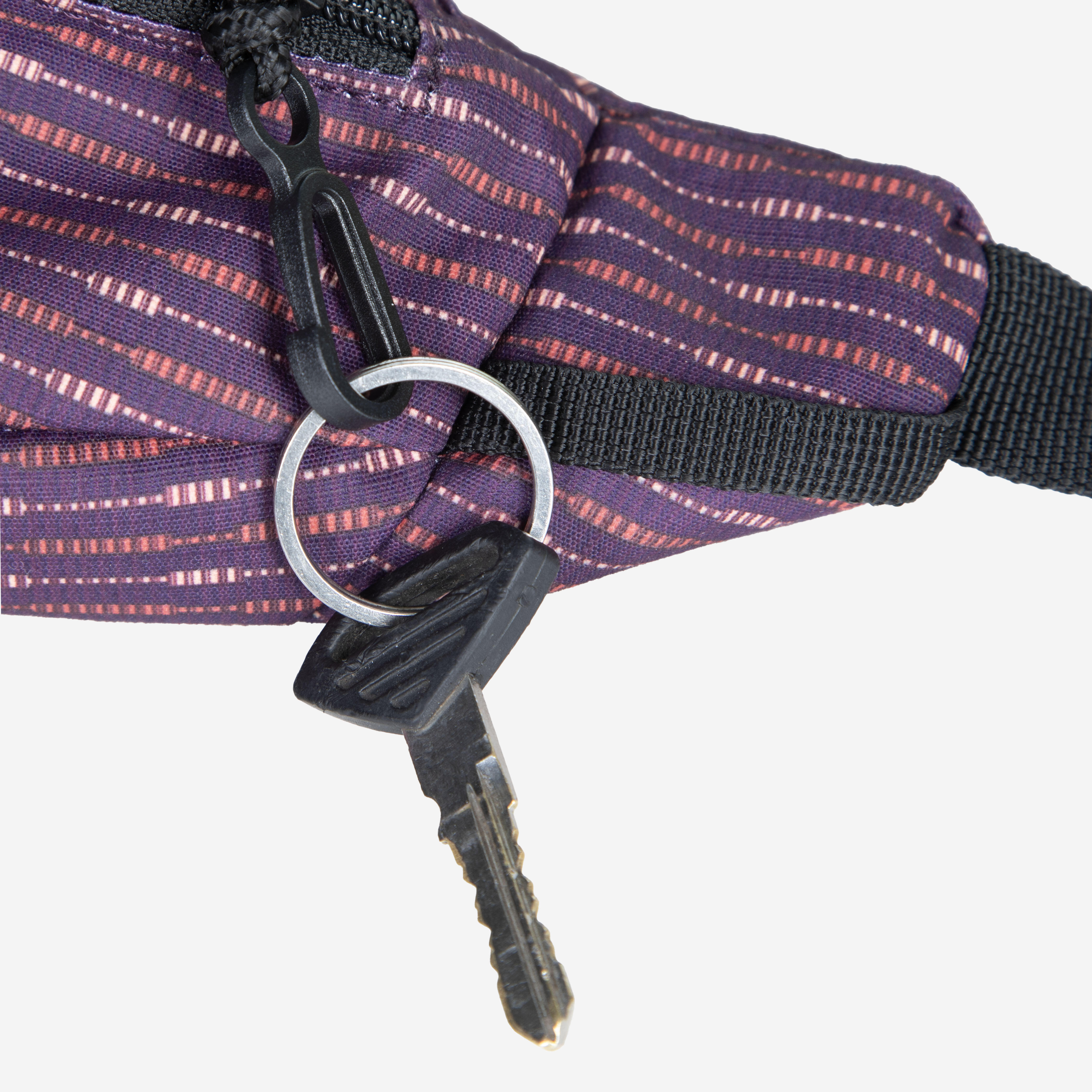 Travel Waist Bag, Multiple Compartment, 2L Capacity - Peach