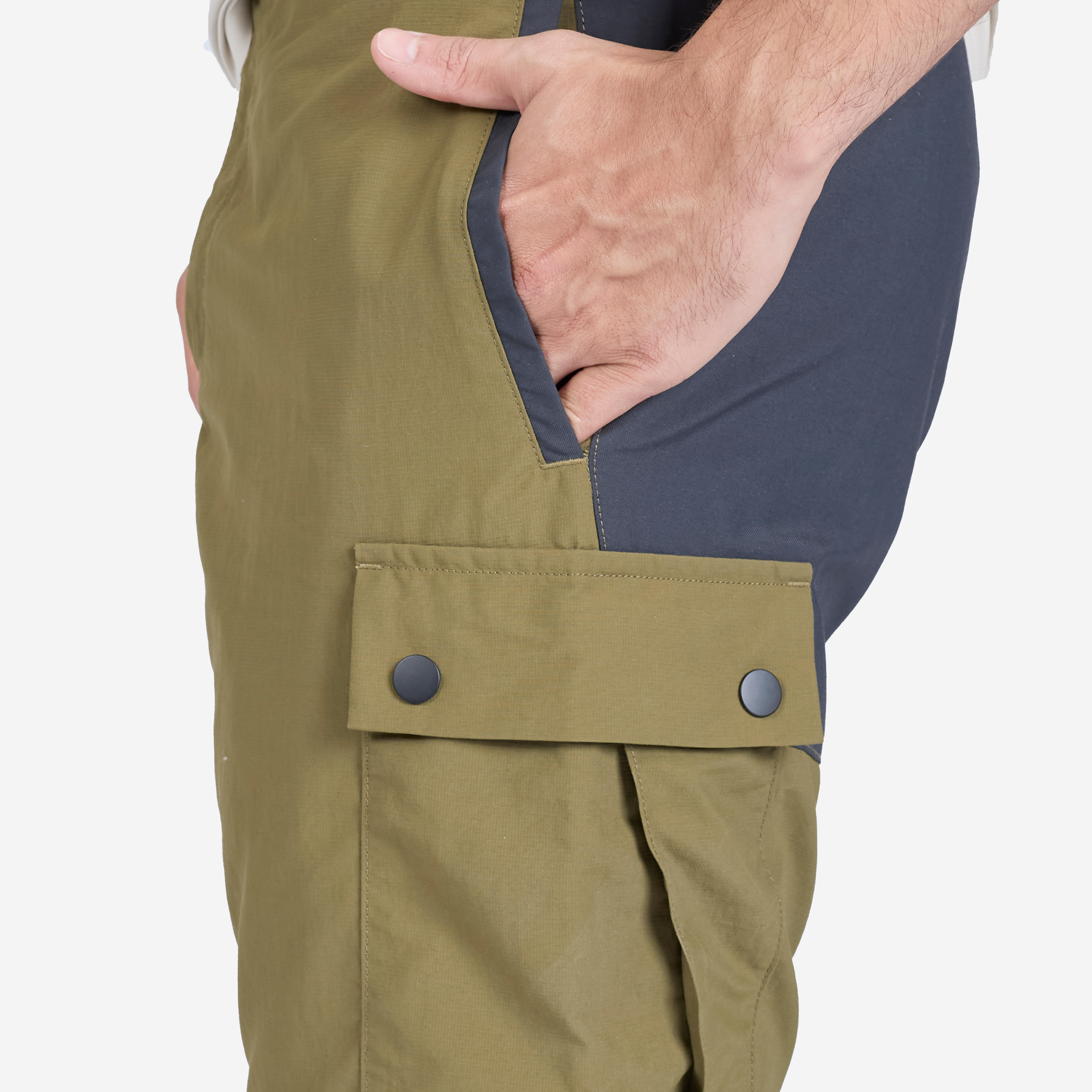 Men's Mountain Trekking Durable 2-in-1 Zip-Off Trousers MT100