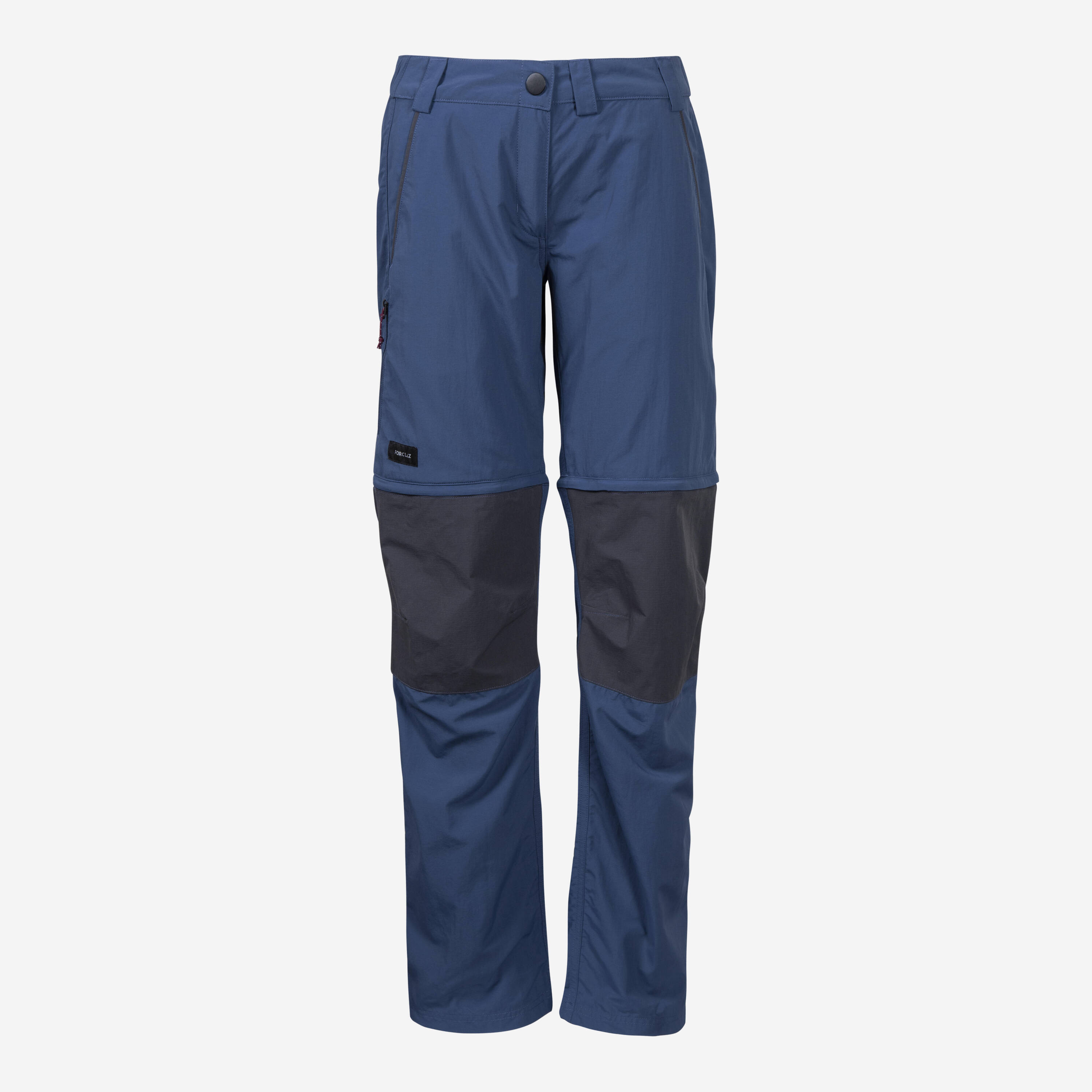 Women's Mountain Trekking 2-in-1 Zip-Off Trousers MT100 - grey -  2