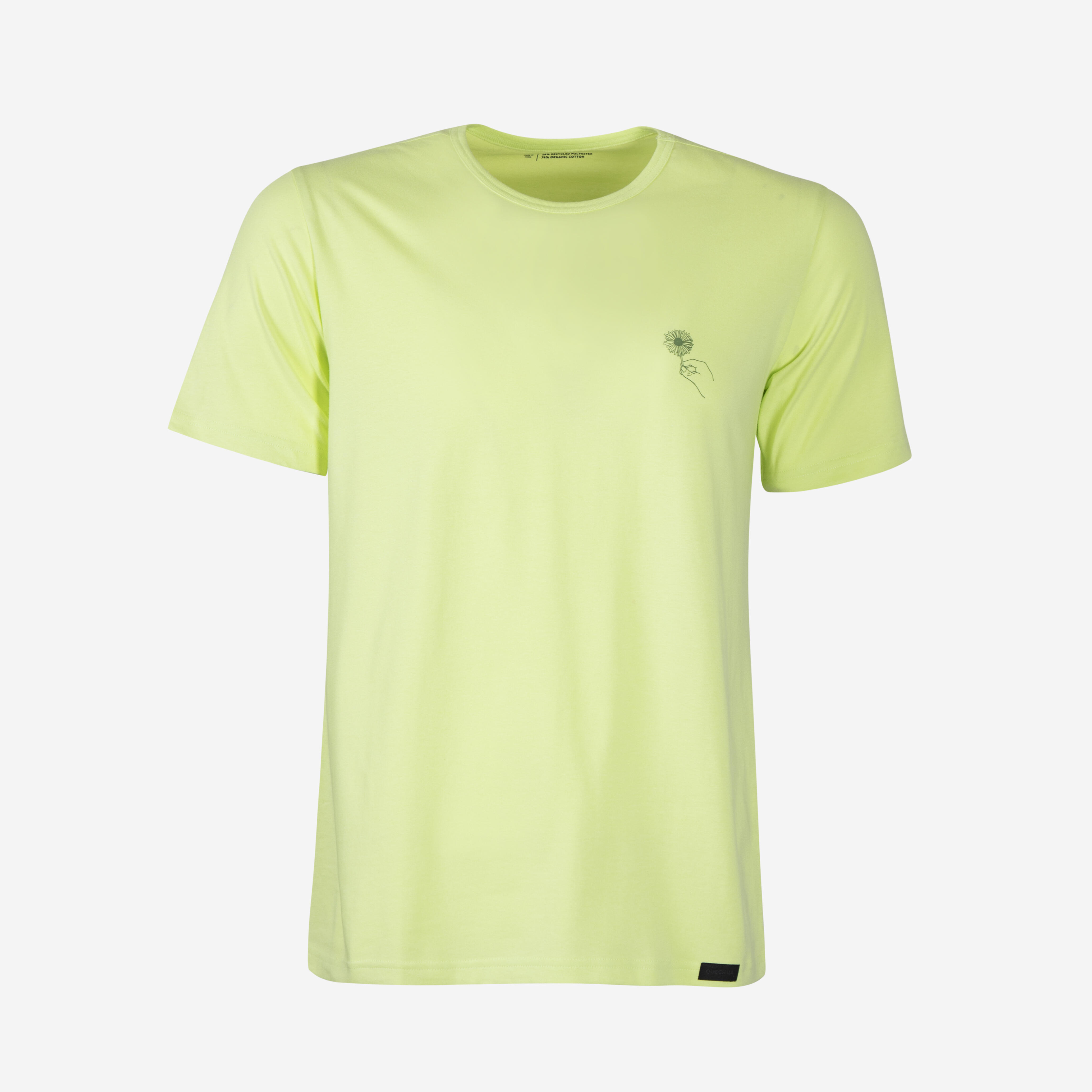 Men Hiking Breathable T-shirt - NH100 Yellow