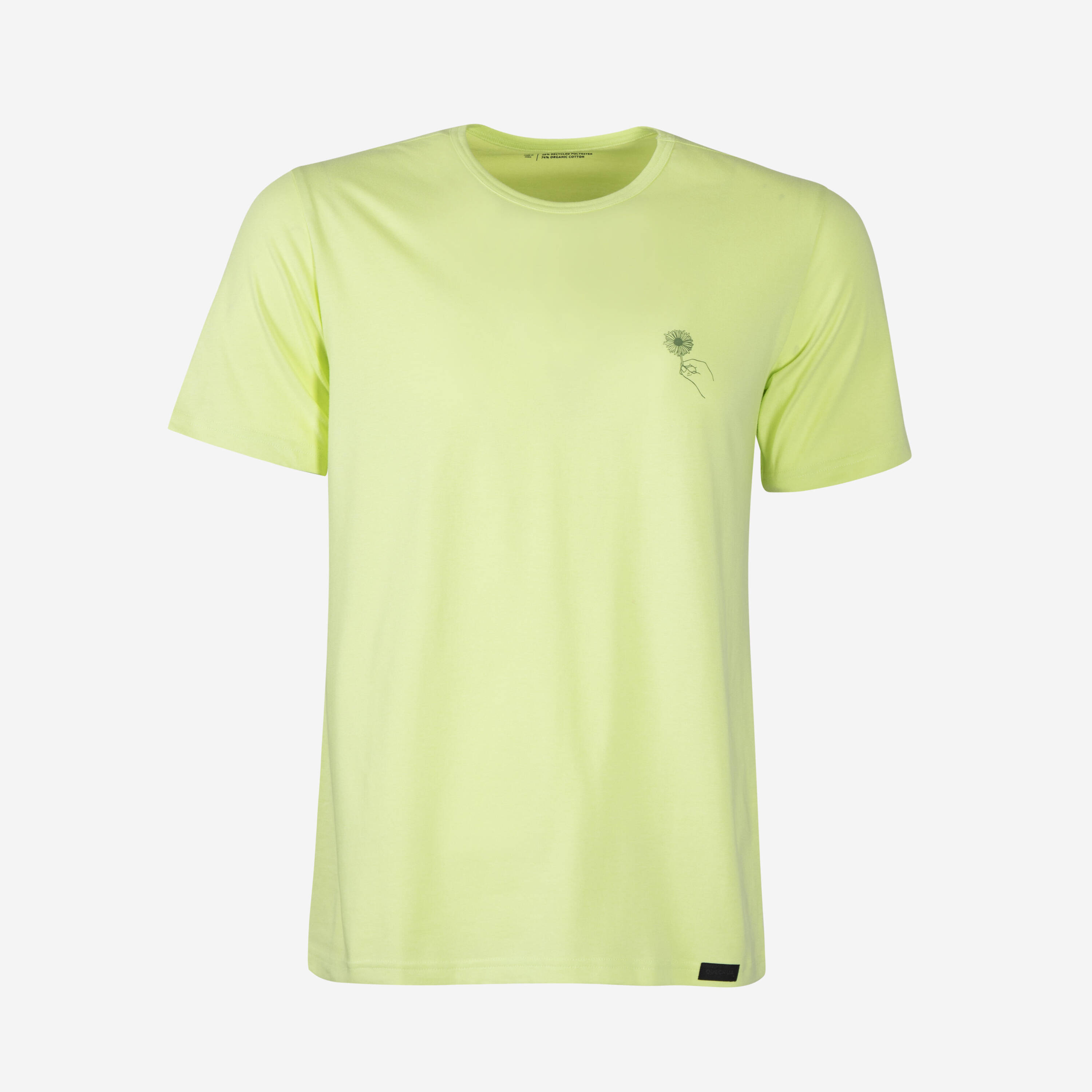 Men Hiking Breathable T-shirt - NH100 Yellow -  2