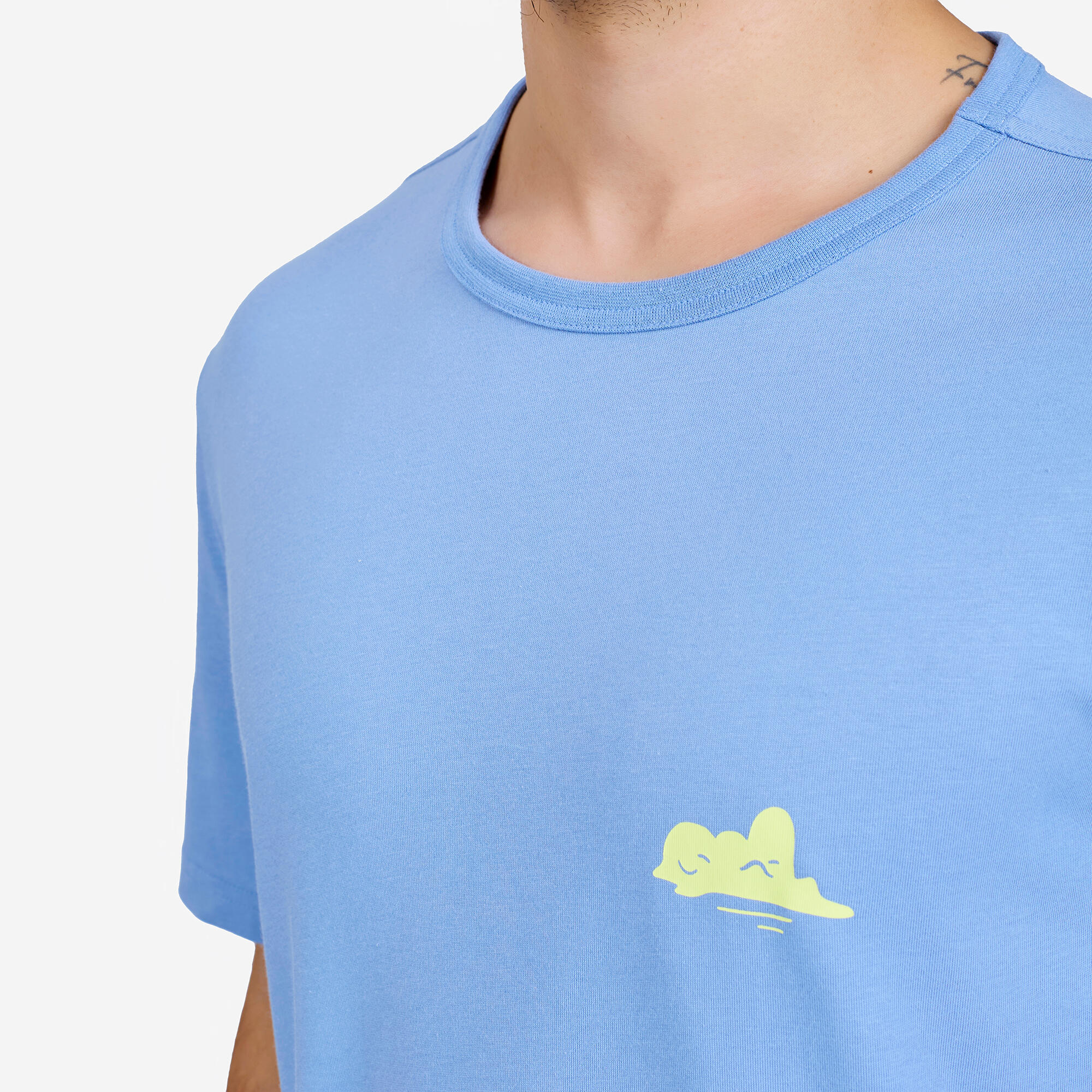 Men Hiking Breathable T-shirt - NH100 Blue