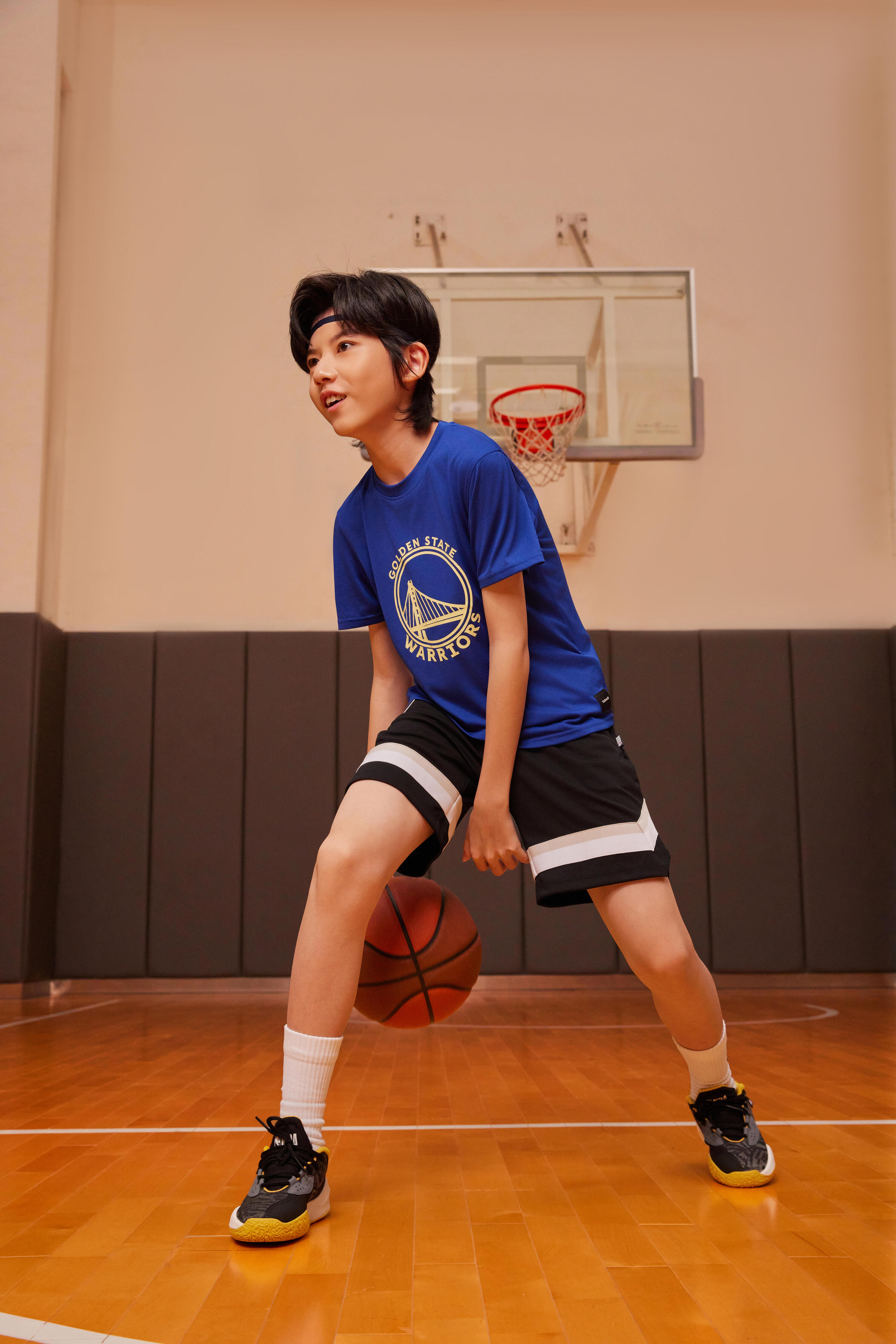 Kinder Basketball Shorts NBA - SH 900 JR schwarz 7/7