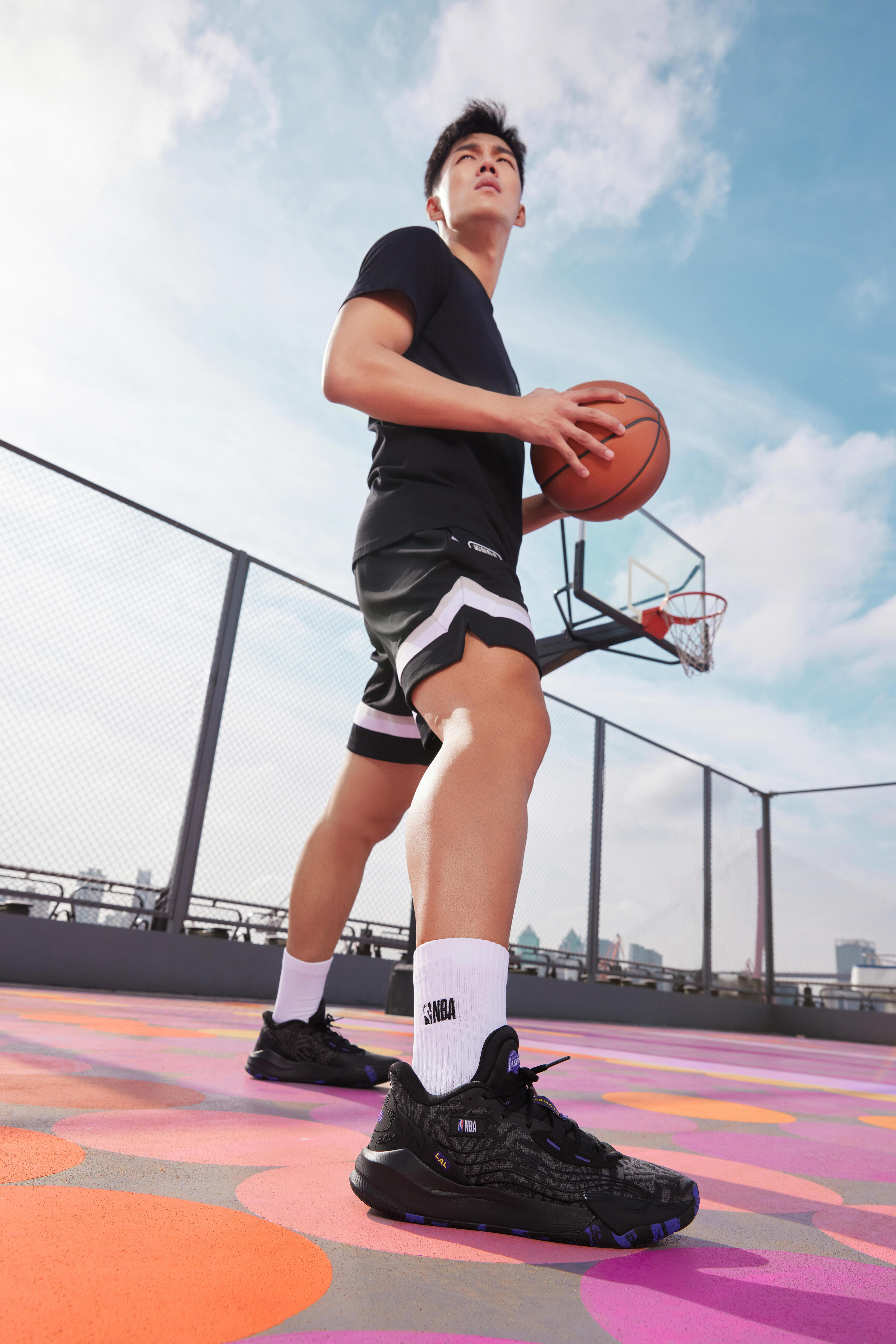 Zapatillas de baloncesto NBA Lakers hombre/mujer -  FAST 900 LOW-1 Negro 16/46