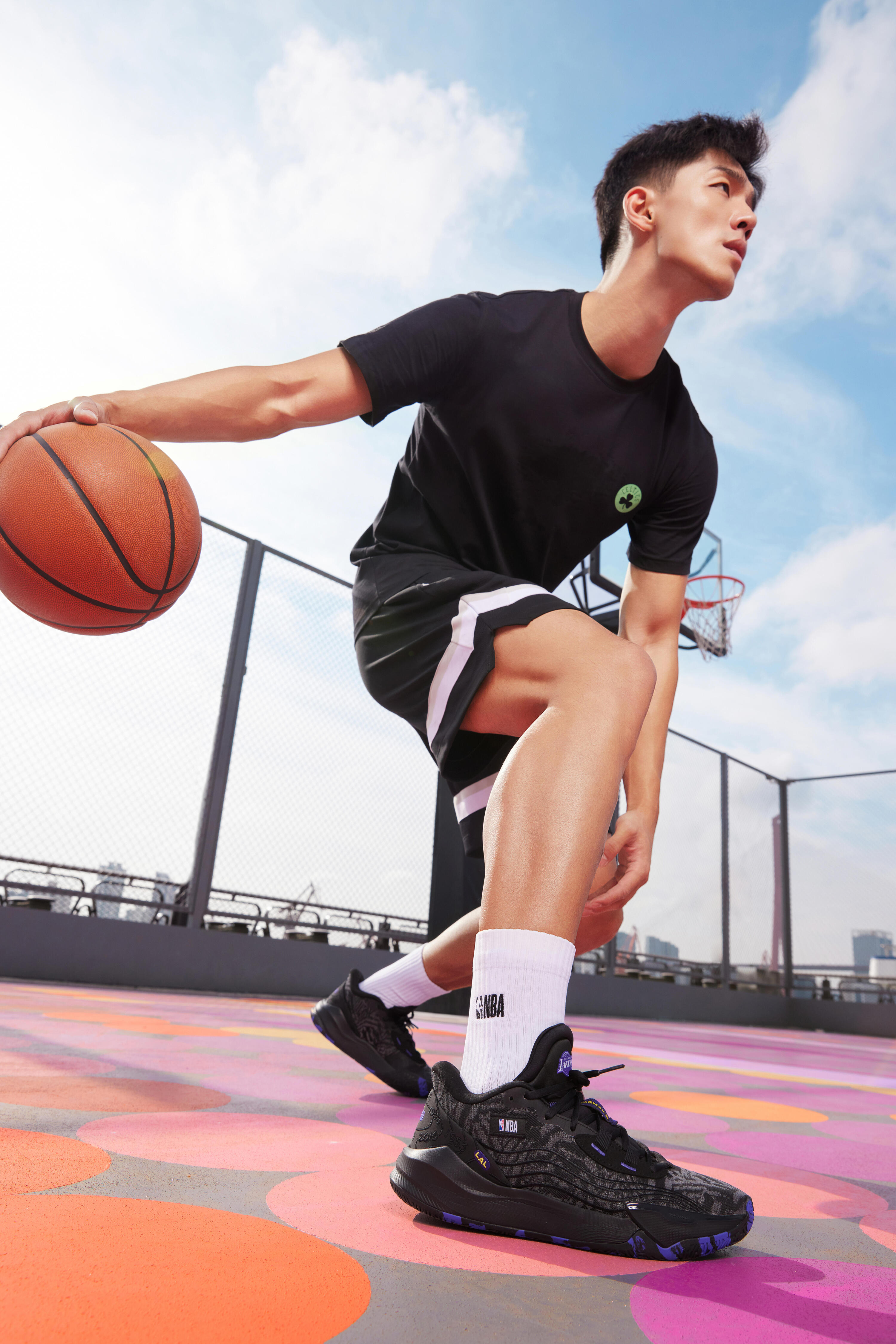 Zapatillas de baloncesto NBA Lakers hombre/mujer -  FAST 900 LOW-1 Negro 23/46