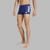 Maillot boxer de bain natation Homme - Adidas 3 bandes bleu et blanc