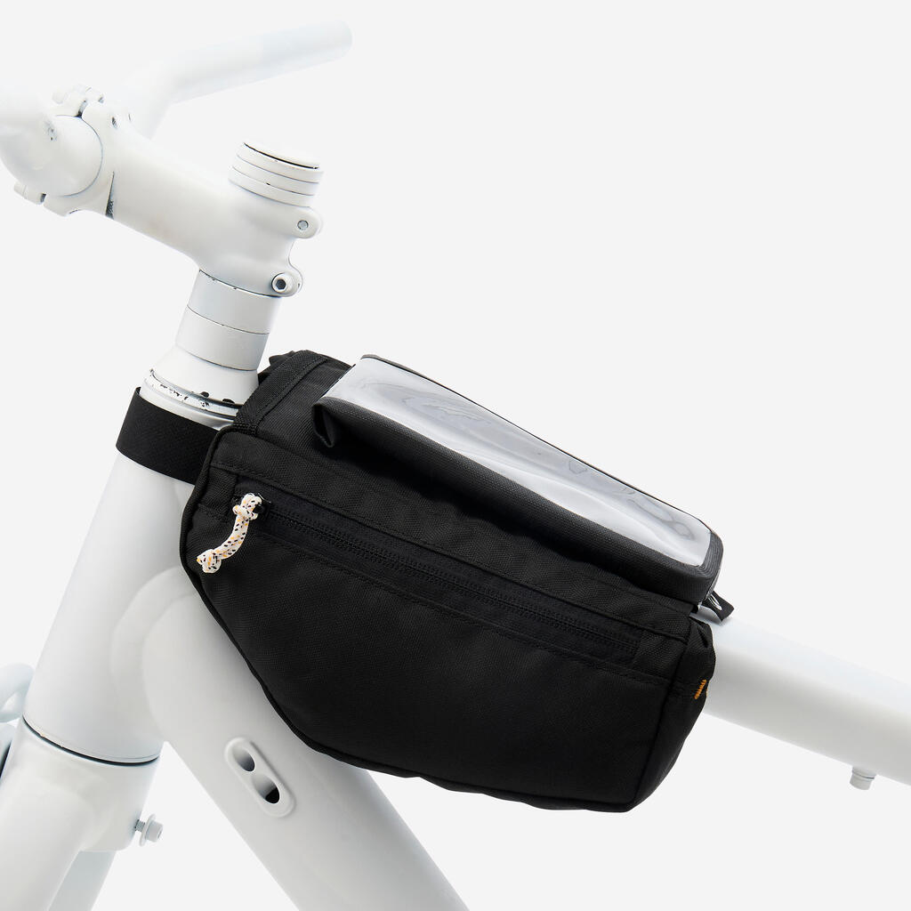 2x1L Smartphone Bike Frame Bag, ACTV 100 - Black