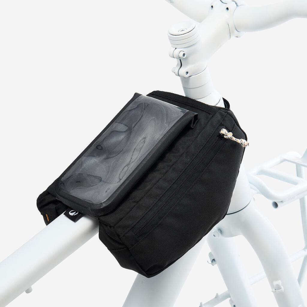2x1L Smartphone Bike Frame Bag, ACTV 100 - Black