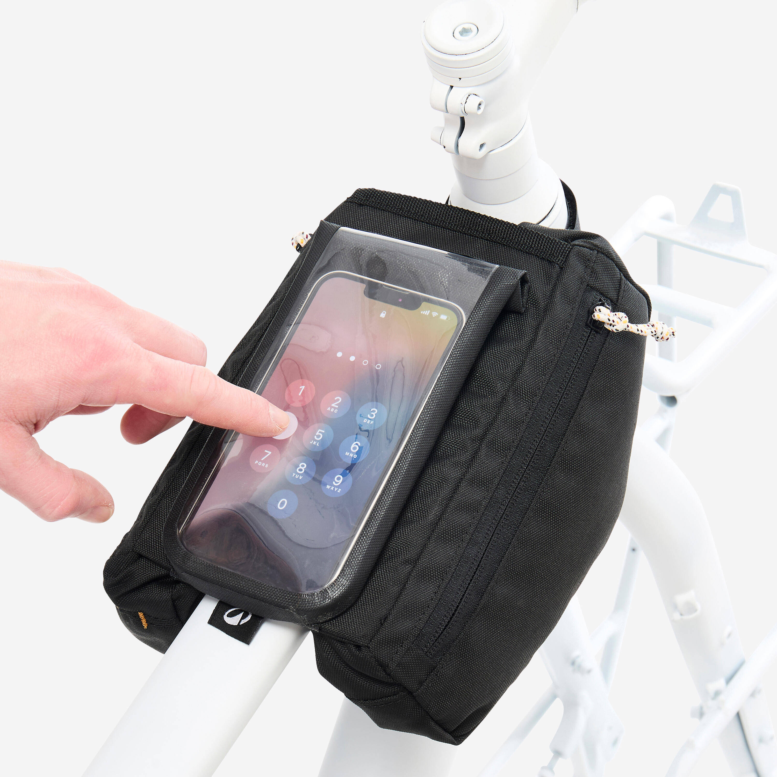 2x1L Smartphone Bike Frame Bag, ACTV 100 - Black -  4