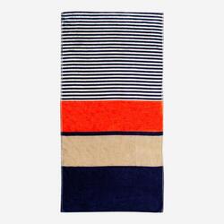 Grande serviette de plage velours