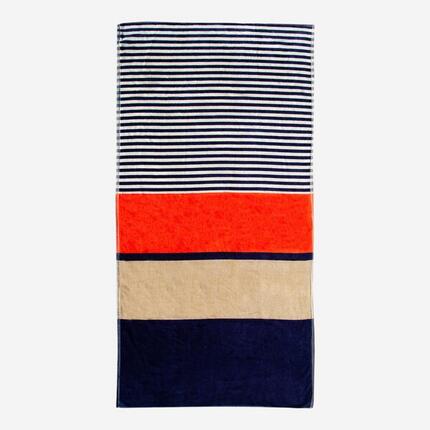 Grande serviette de plage velours