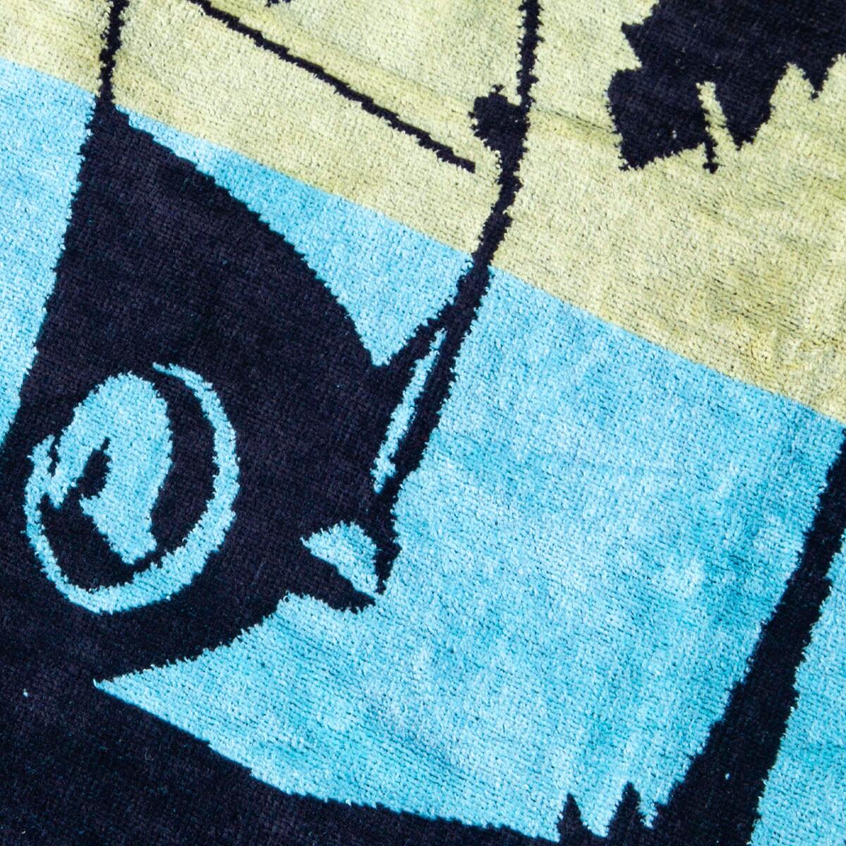 Grande serviette de plage velours