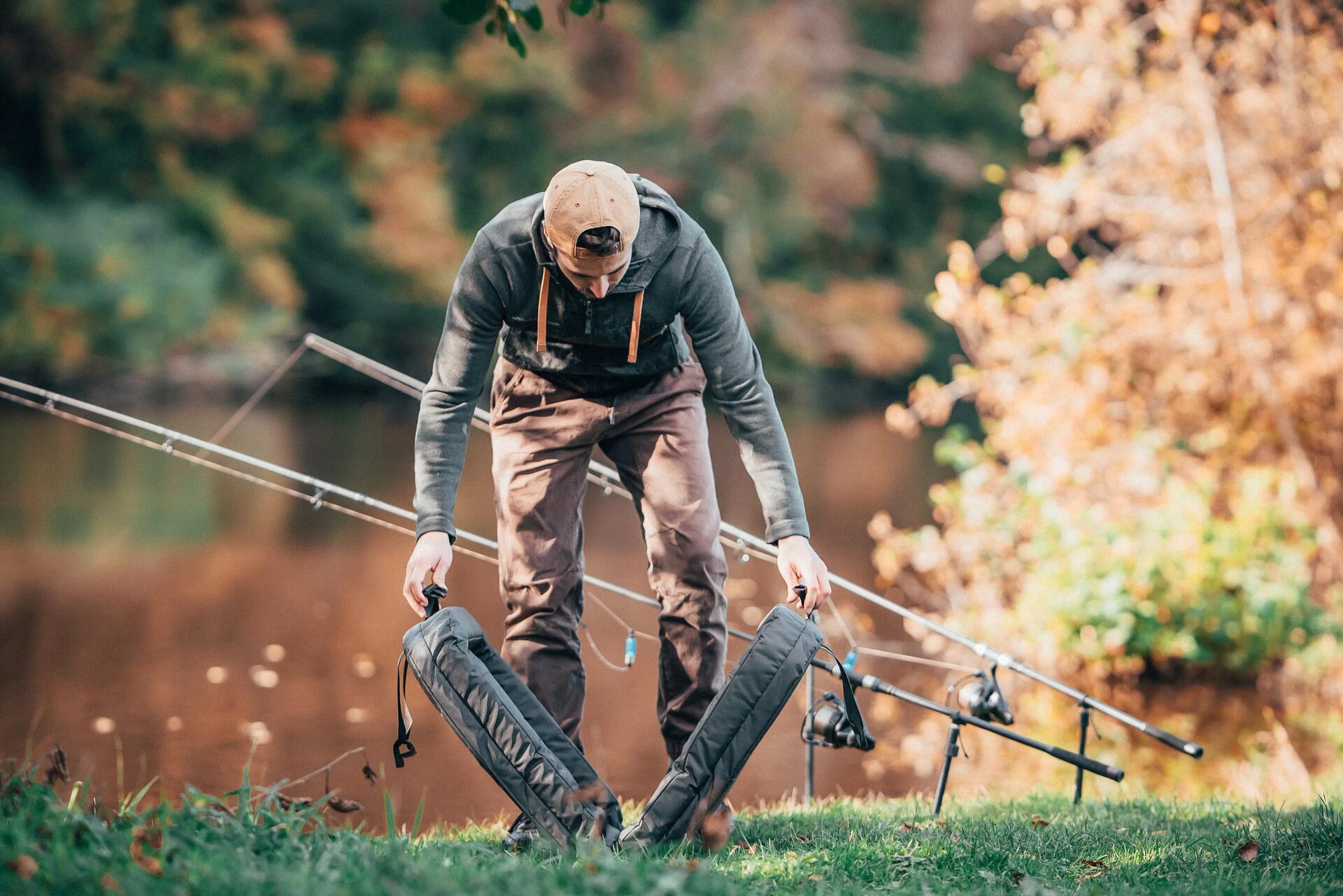 a man throwing his fishing line into the water