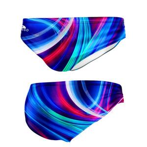 Bañador Hombre Turbo Slip Natación Neon Waves Azul