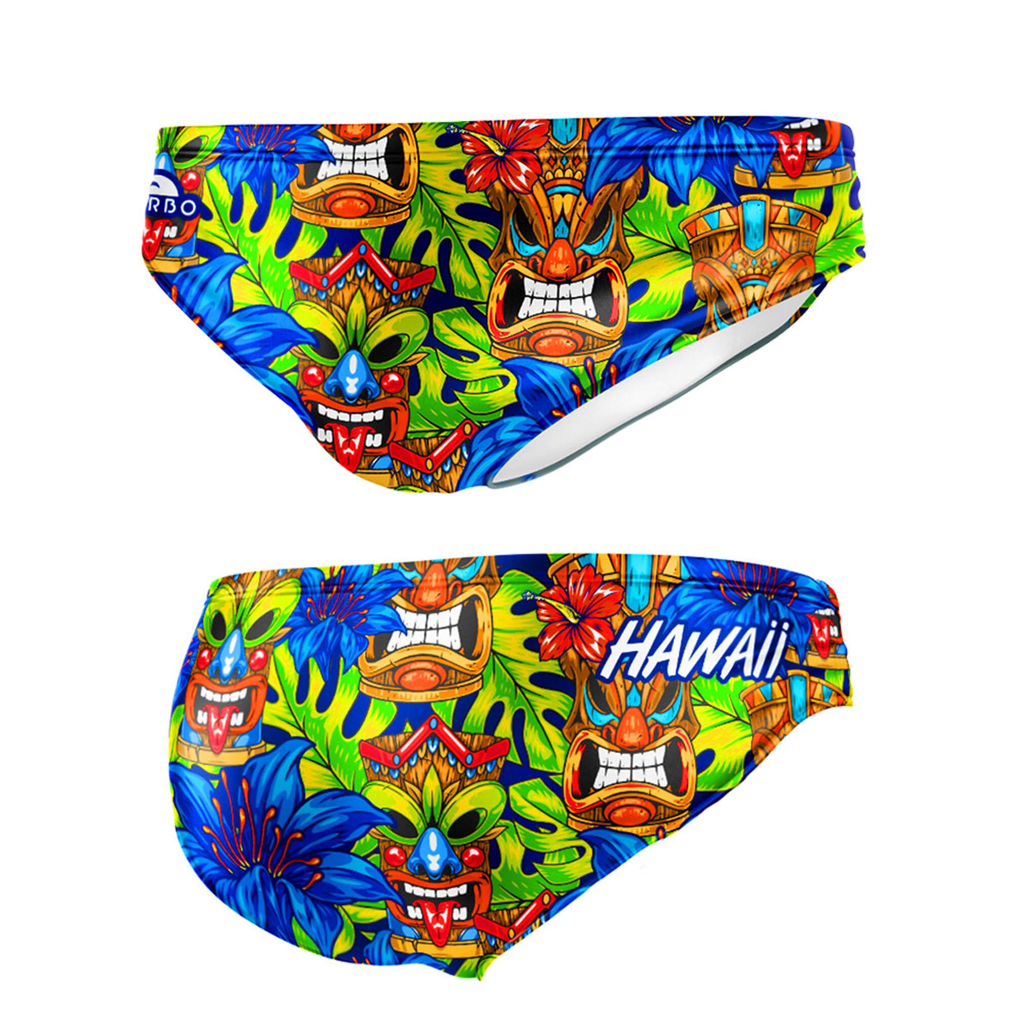 TURBO Bañador Hombre Turbo Slip Natación Hawaian Pop Estampado