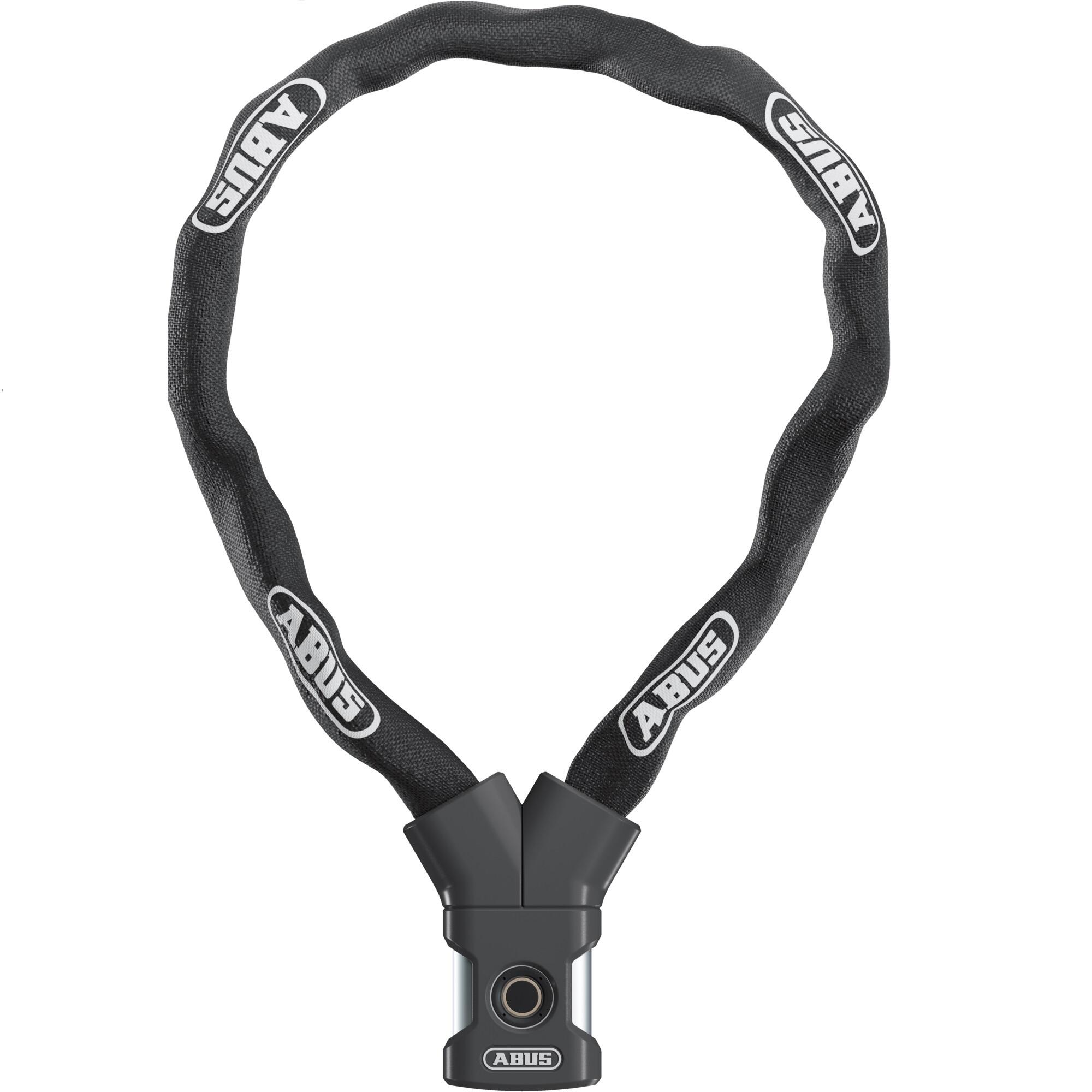 ABUS Fahrradschloss Kettenschloss mit Fingerprint ABUS YARDO 7807F/110 schwarz
