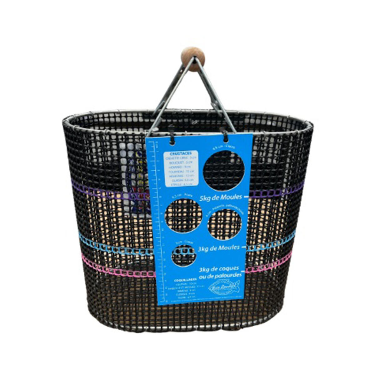 Panier boyard sup calibreur 13L pêche à pied