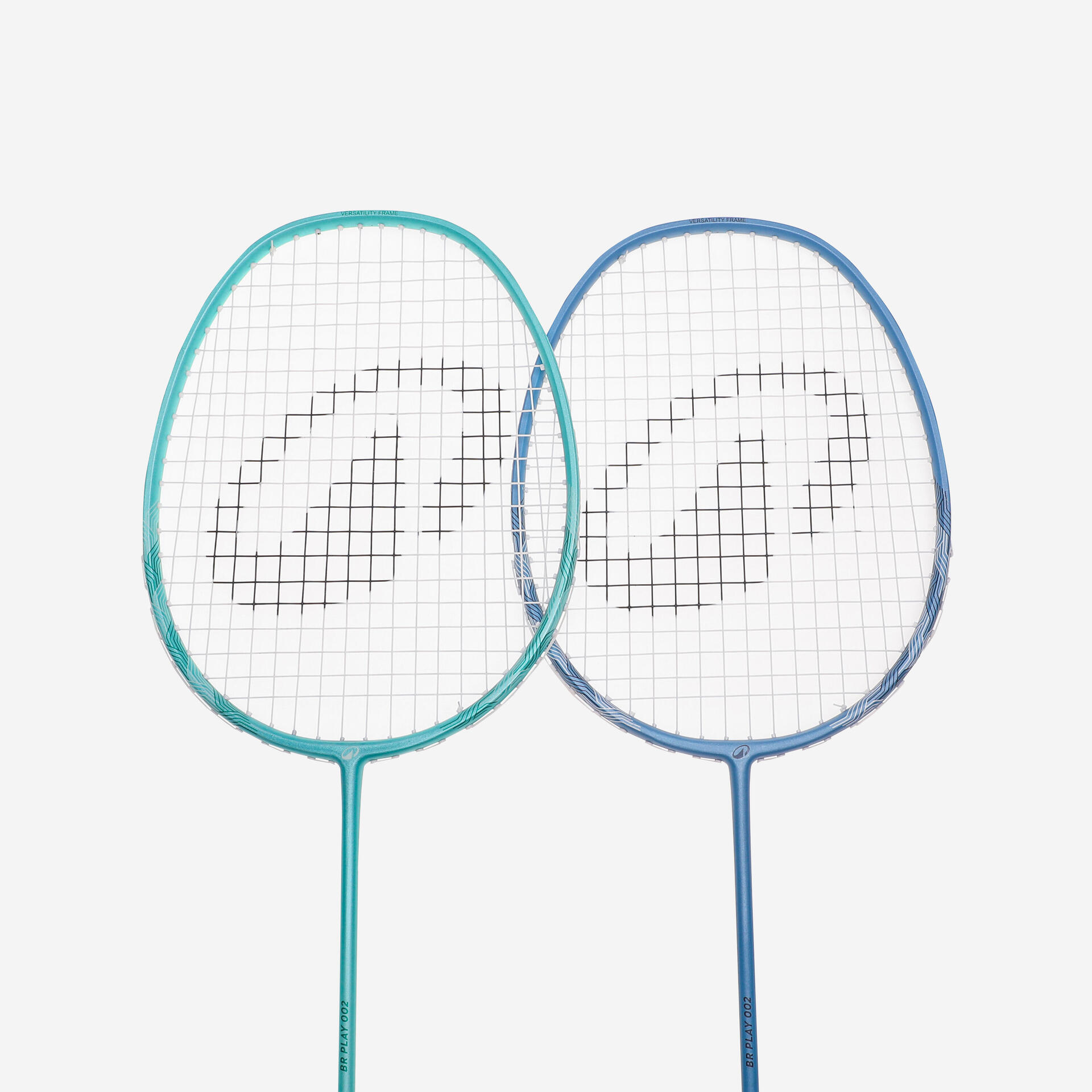 ADULT BADMINTON RACKET BR PLAY 002 TURQUOISE BLUE