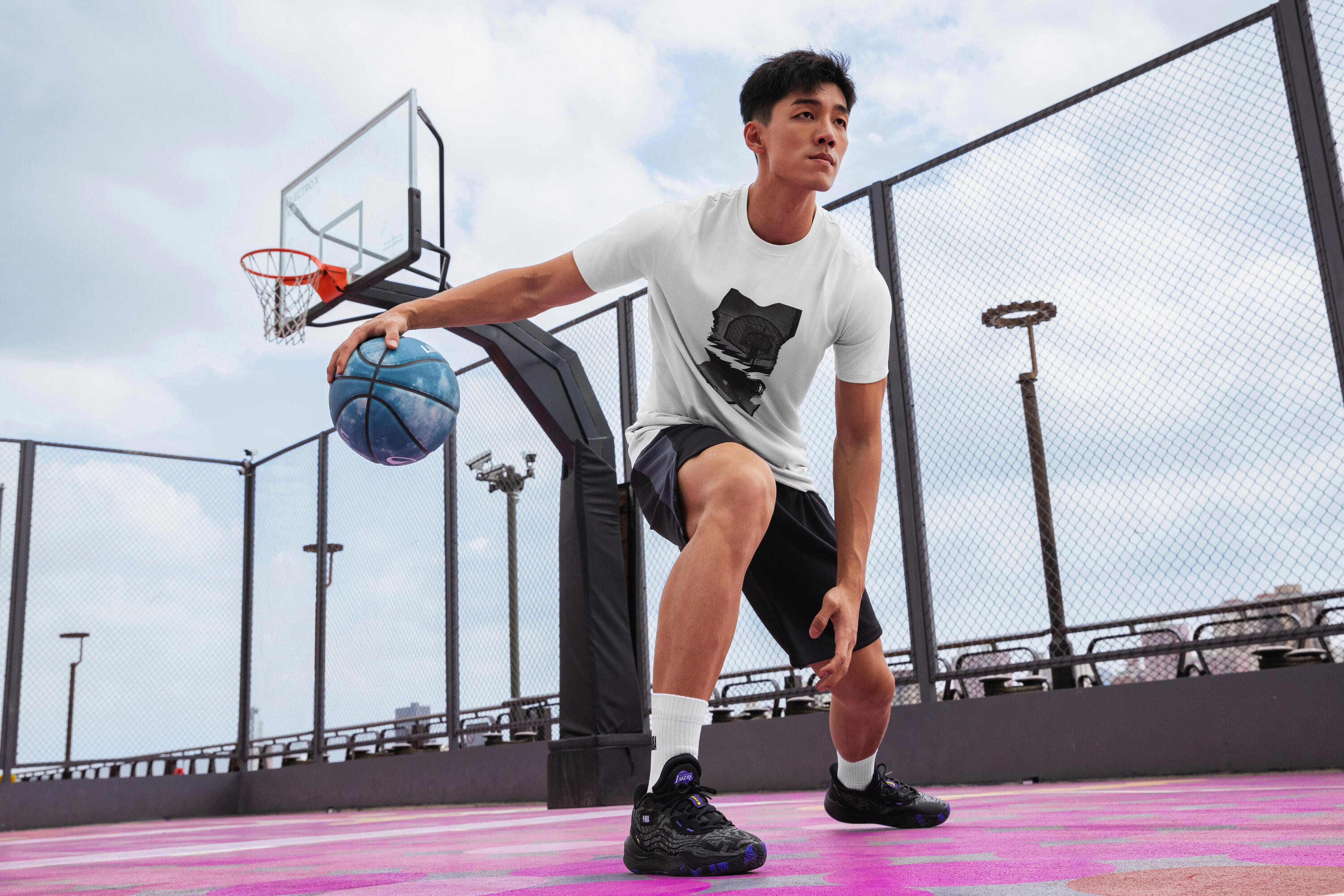 Zapatillas de baloncesto NBA Lakers hombre/mujer -  FAST 900 LOW-1 Negro 22/46