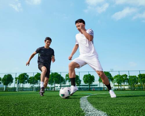 Voetbal actie
