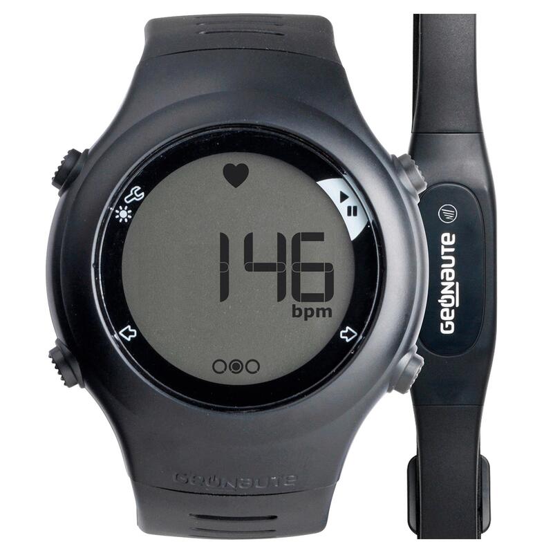 Běžecké hodinky s měřením tepové frekvence ONrhythm 110 černé