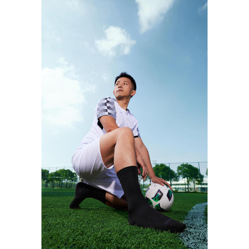Yetişkin Futbol Forması - Beyaz/Siyah - Viralto Damier