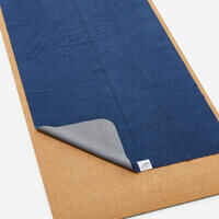Non-Slip Yoga Towel 183 cm x 61 cm x 1 mm - Steel Blue