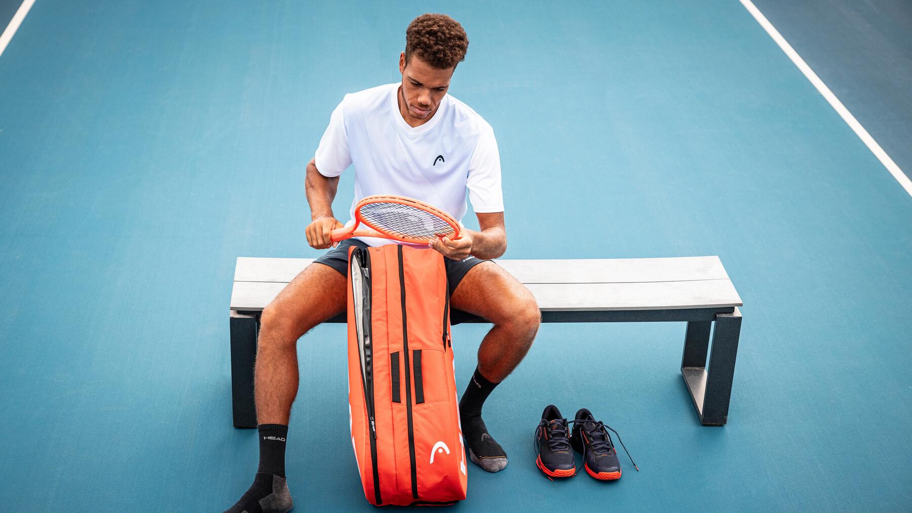 Tennistasche mit gepolsterten Rucksack-Gurten für einen rückenschonenden Transport!