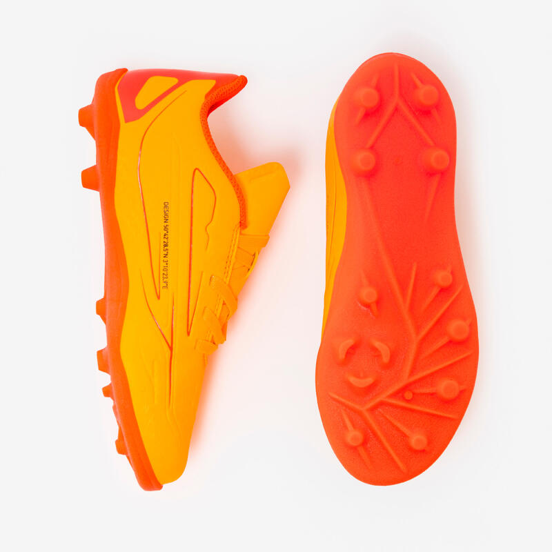 Chuteiras de Futebol Criança 160 Easy MG Verde Laranja