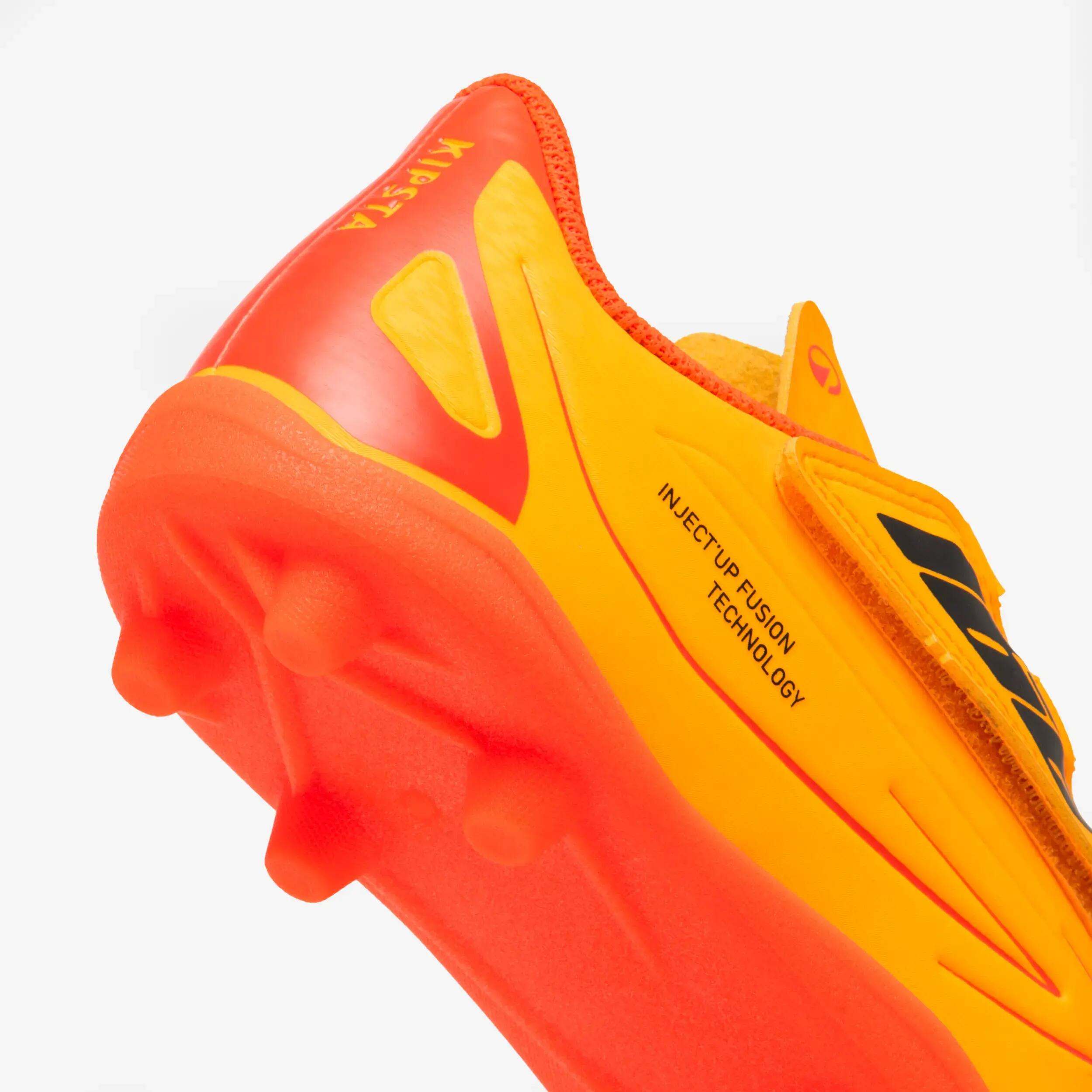 Kids' Football Boots 160 Easy MG - Neon Orange -  5