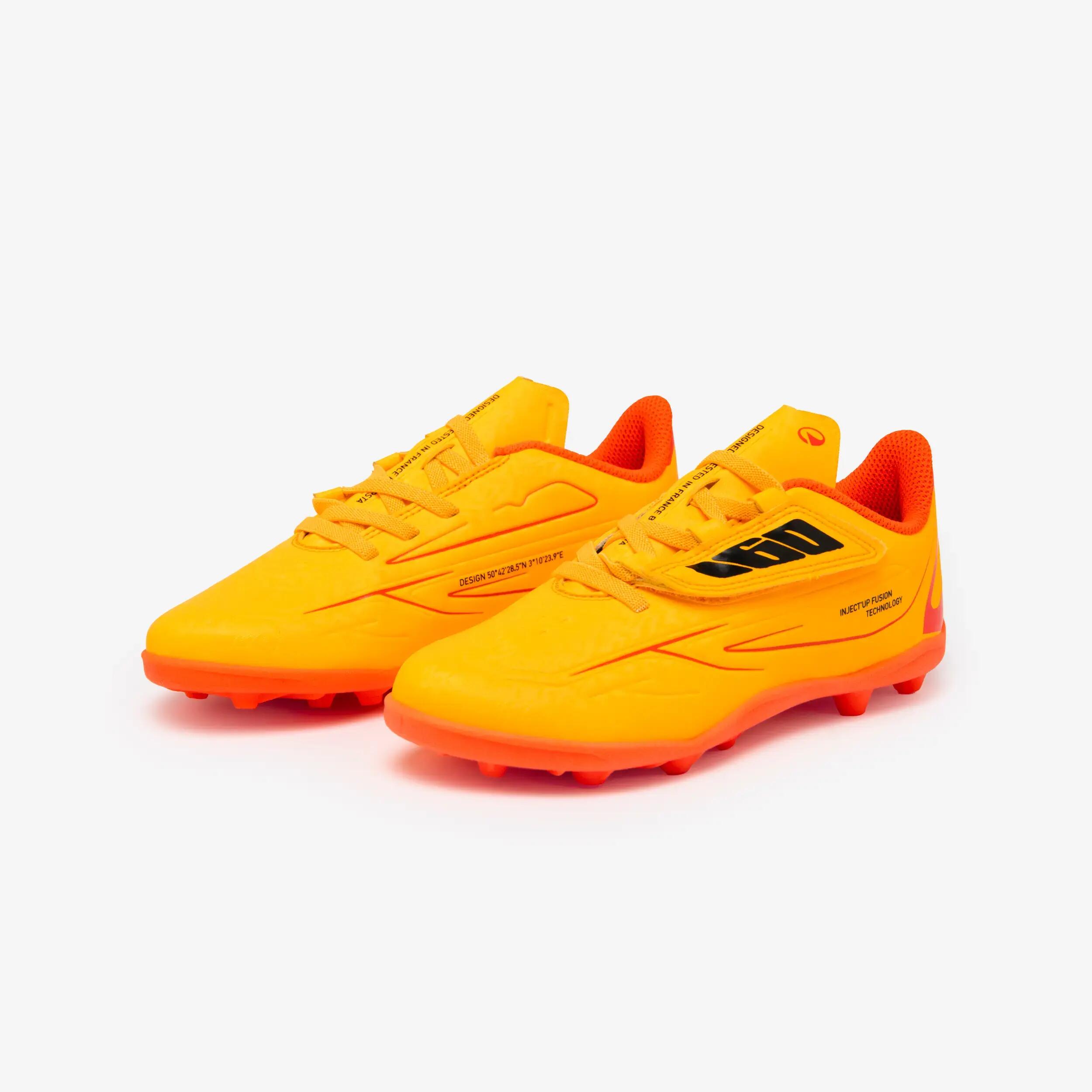 Kids' Football Boots 160 Easy MG - Neon Orange -  2