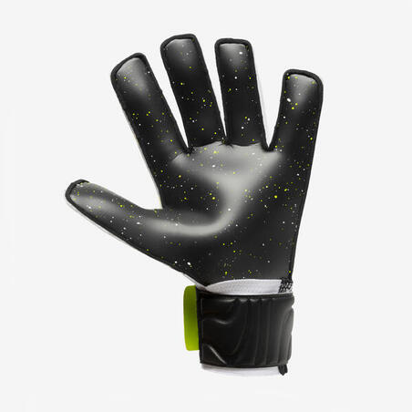 Рукавиці воротарські F500 для дорослих білі/чорні