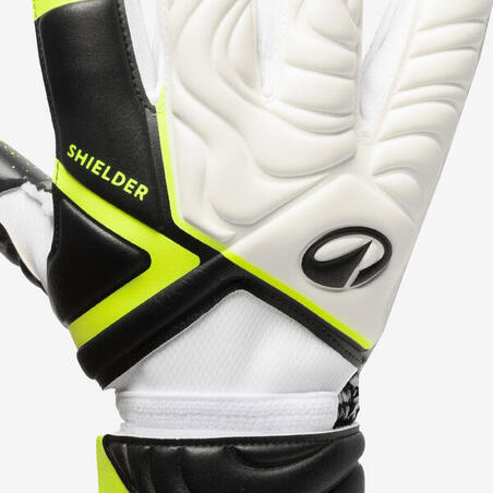 Рукавиці воротарські F500 для дорослих білі/чорні