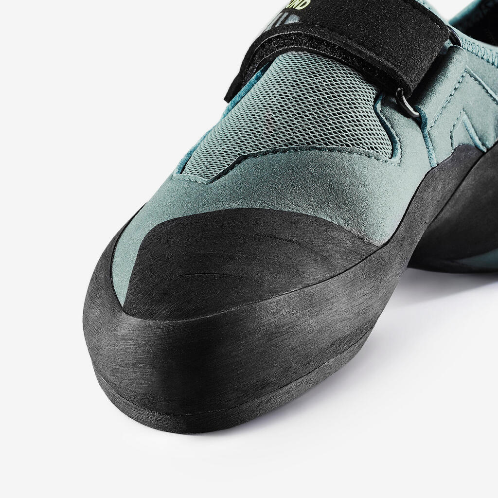 Chaussons d'escalade techniques et souples homme, Vertika Soft vert