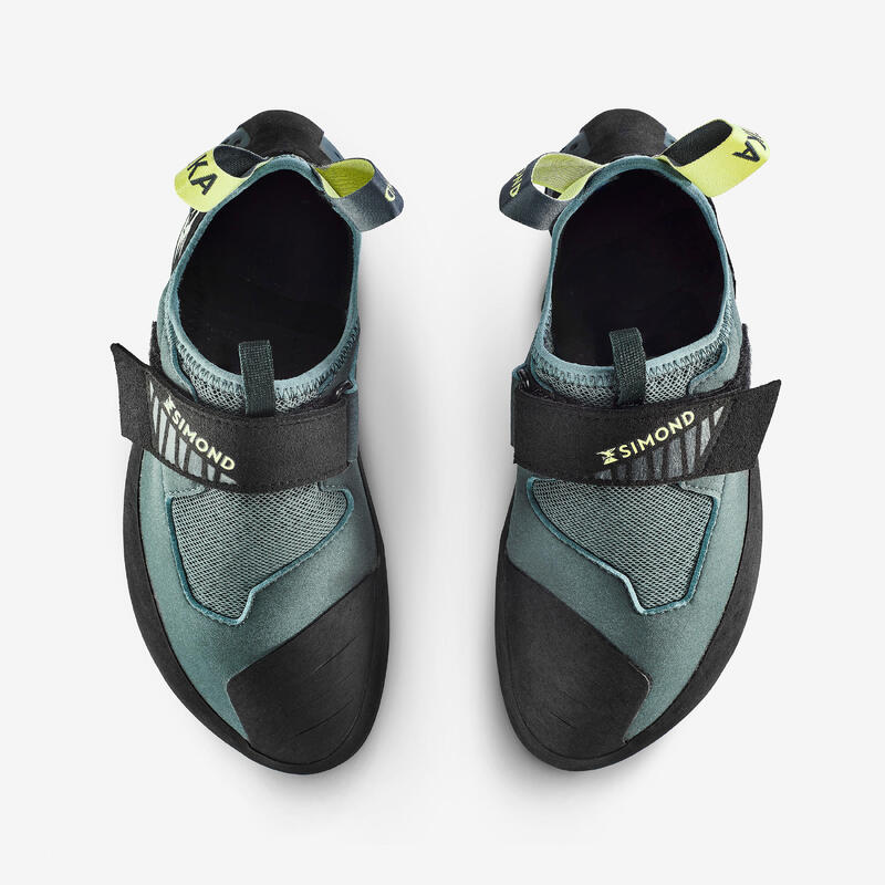Technische en flexibele klimschoenen voor heren Vertika Soft groen
