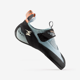 Chaussons d&#039;escalade techniques et souples femme, Vertika Soft gris