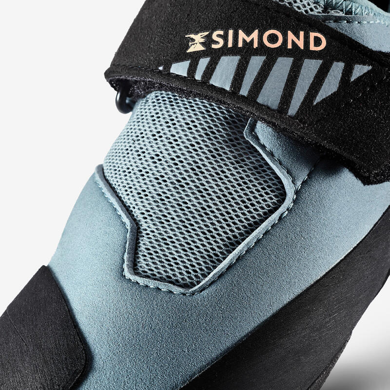 Chaussons d'escalade techniques et souples femme, Vertika Soft gris
