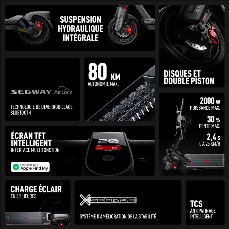 Trottinette électrique Segway MAX G3 E