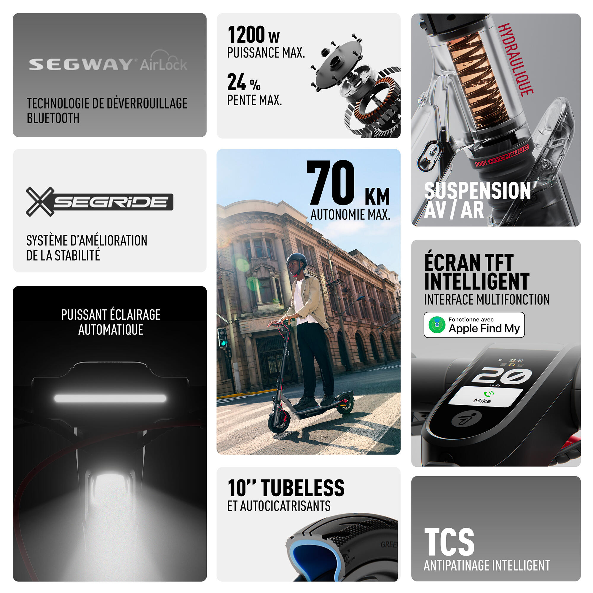 Trotinete Elétrica Segway F3 Pro E 3/5