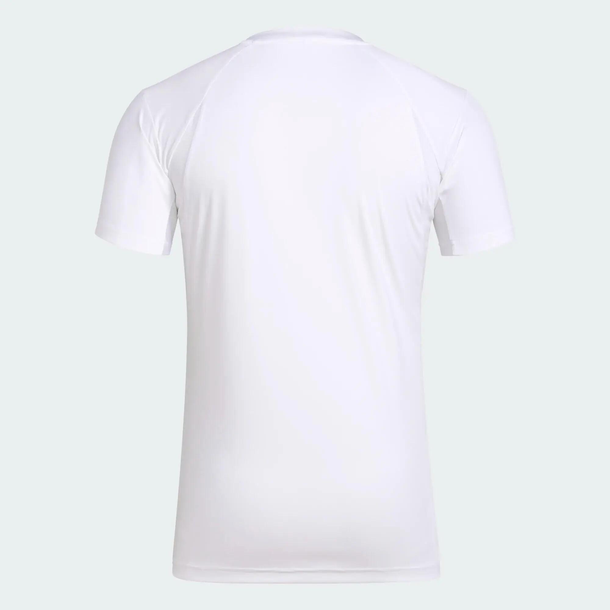 Camiseta manga corta de tennis para Hombre Adidas Aeroready blanco 2/7