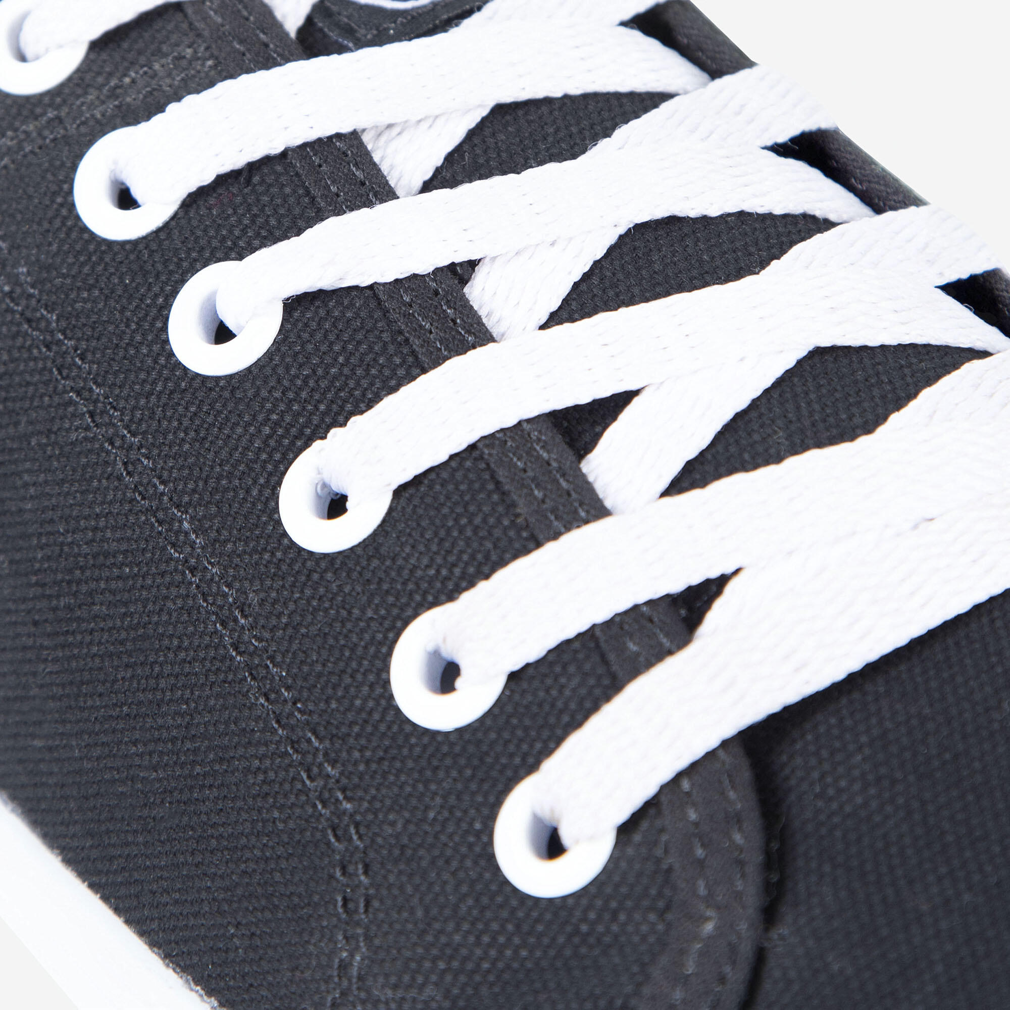 Canvas Skateboarding / Longboarding Low-Top Shoes Vulca 100 - Black