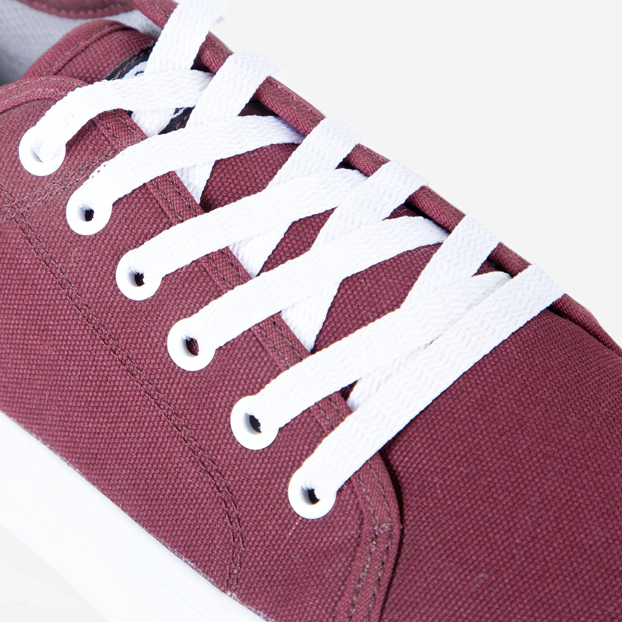 Unisex Skating Canvas Shoes Low Top Vulca 100 - Brown -  5