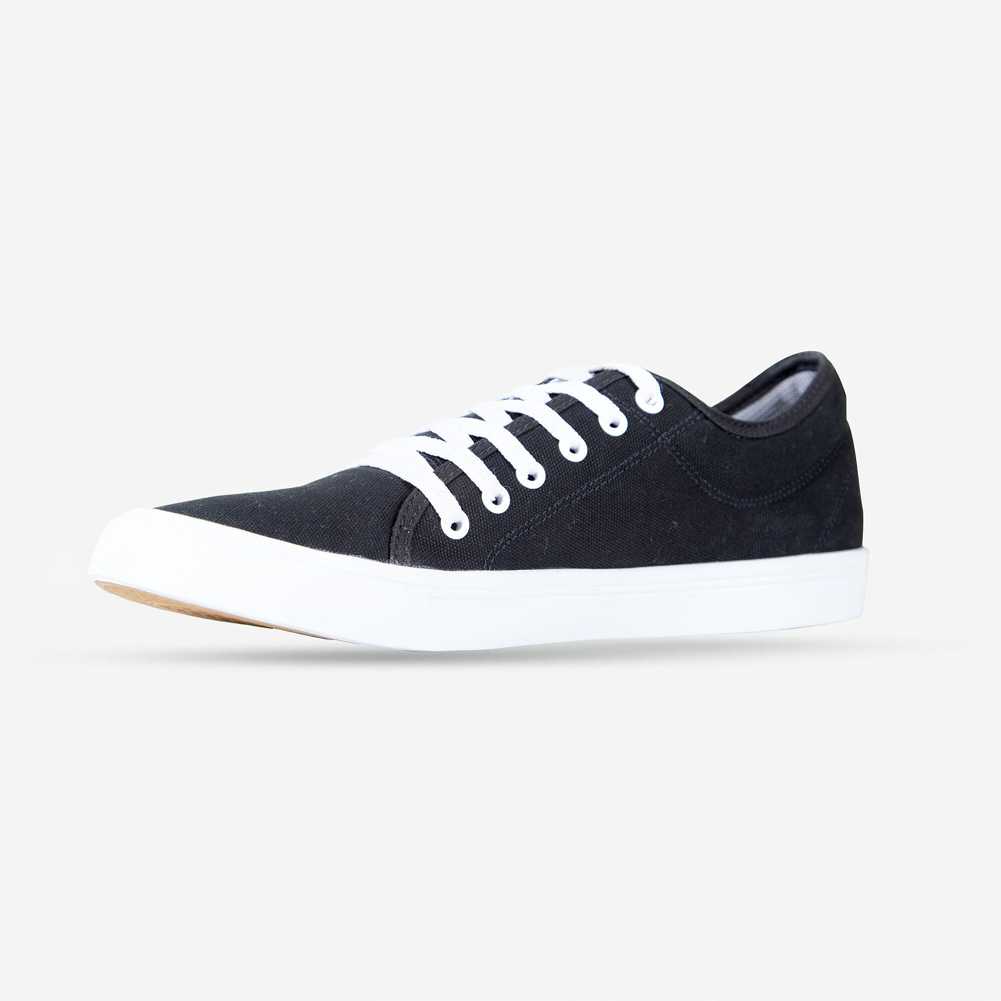 Canvas Skateboarding / Longboarding Low-Top Shoes Vulca 100 - Black