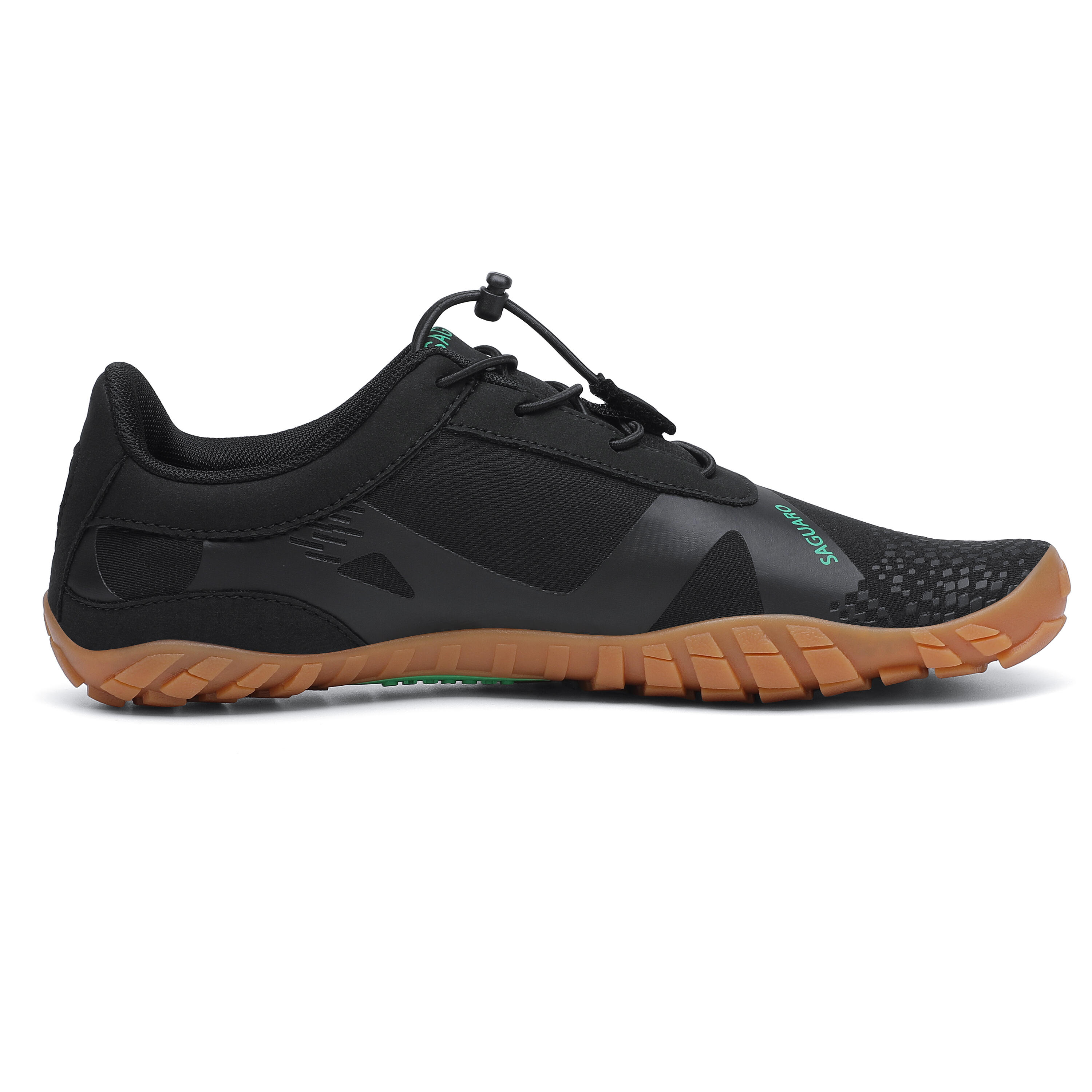 Zapatillas barefoot Adulto Saguaro Vitality III negro y caqui - CD 3/5