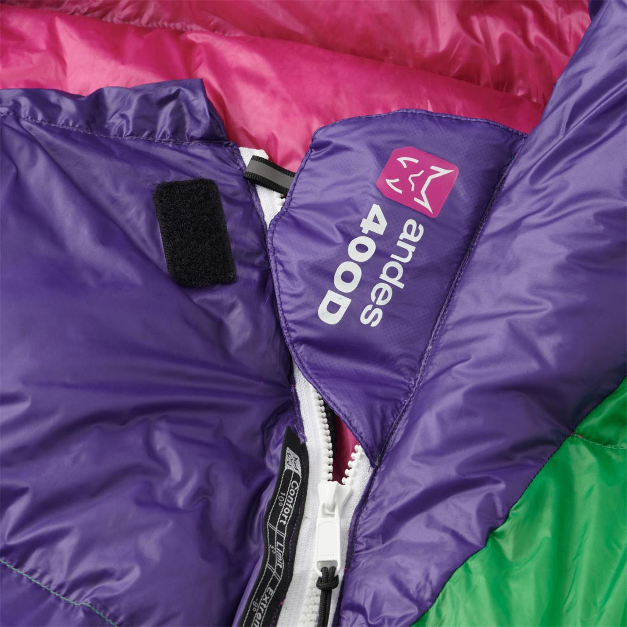 Saco de dormir plumón 10ºC confort forma de momia vivac Altus Andes 400 Z80 - CD 3/5