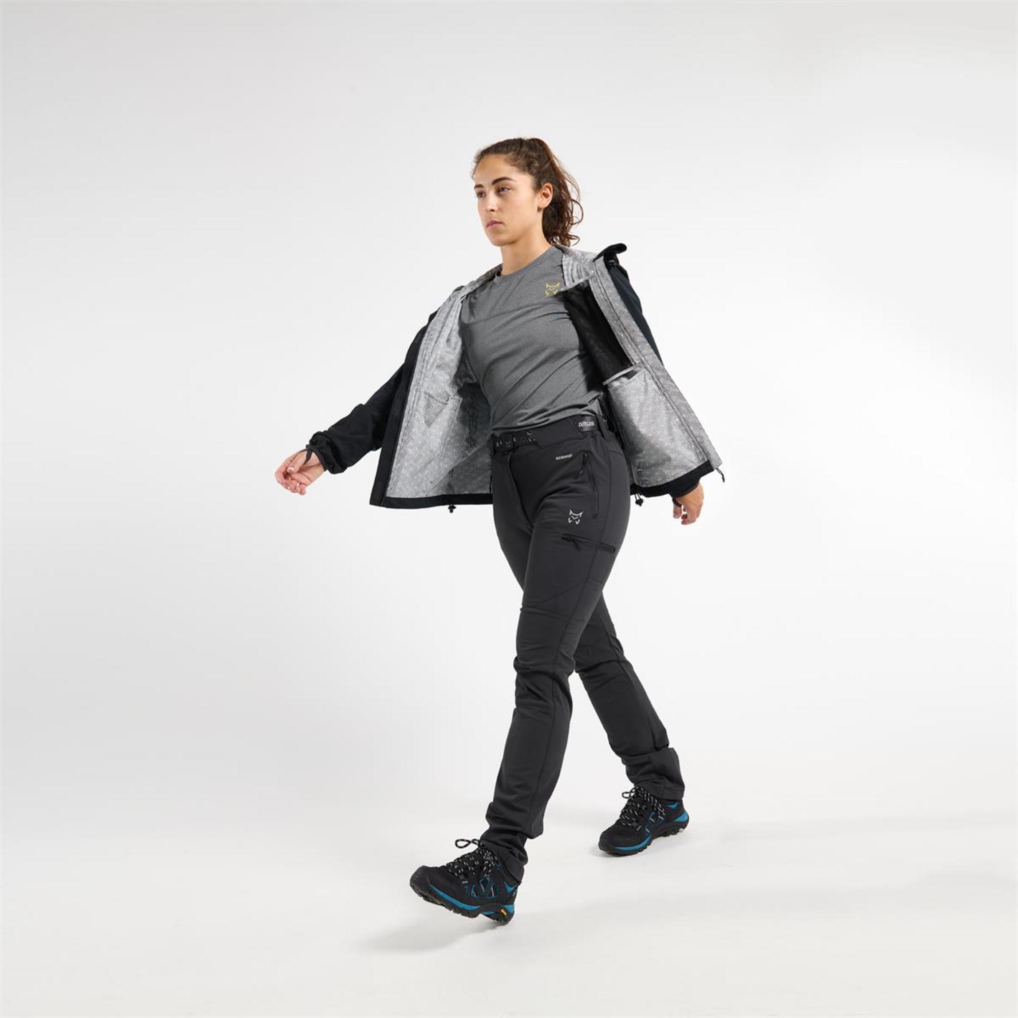 Chaqueta impermeable de montaña y trekking con capucha Mujer Altus Baikal - CD 3/7