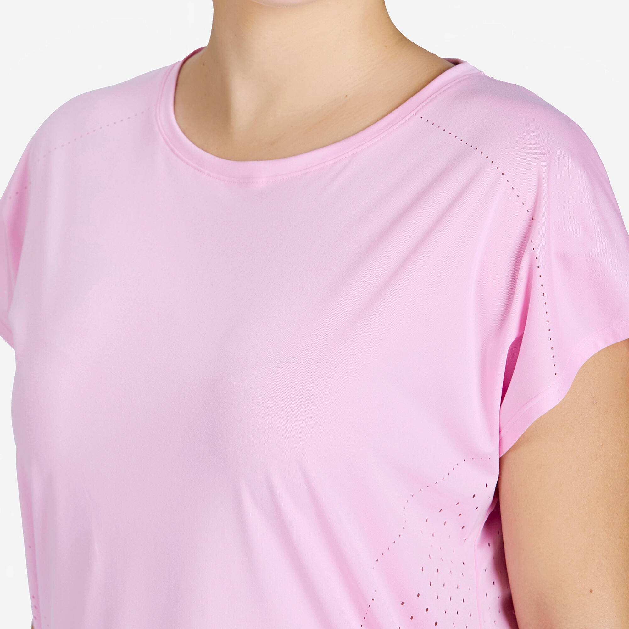 Women's Loose T- ShirtFTS 500 Laser- Candy Pink -  3
