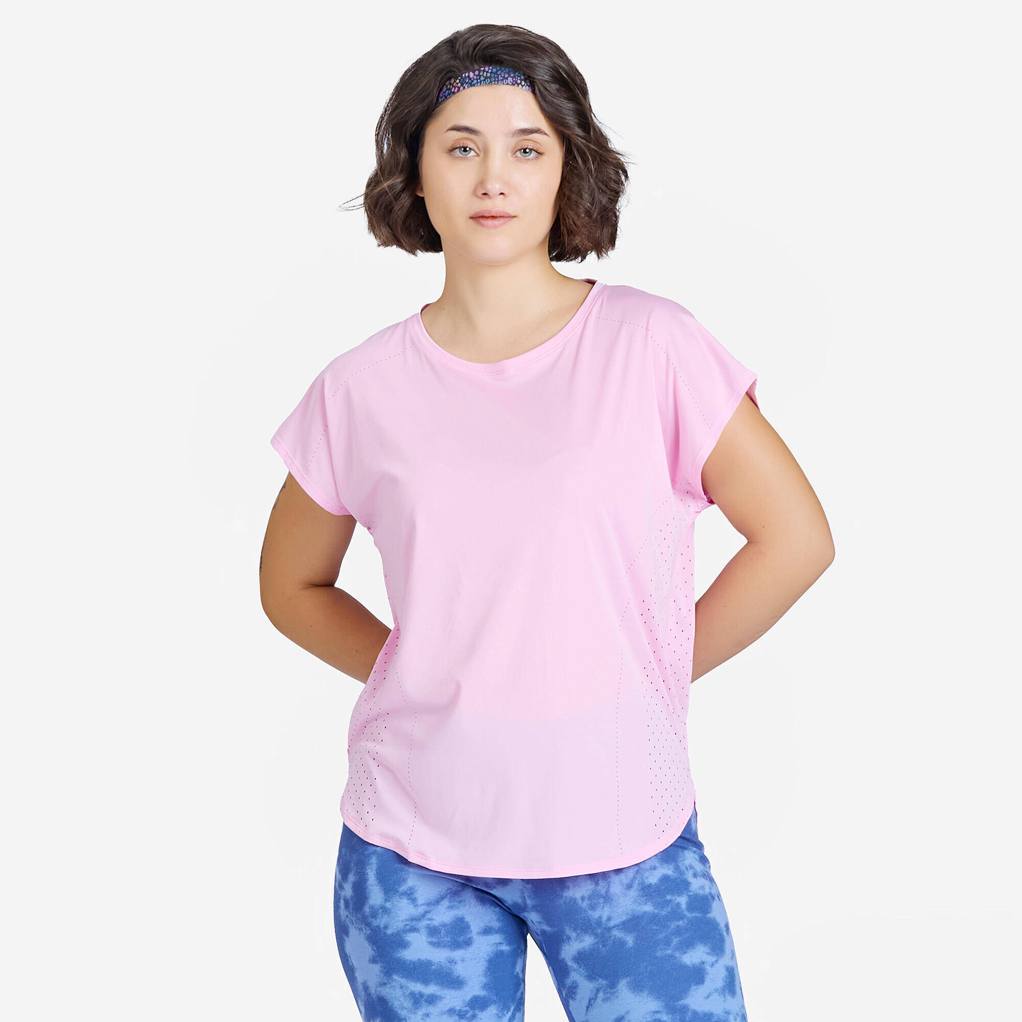Women's Loose T- ShirtFTS 500 Laser- Candy Pink -  1