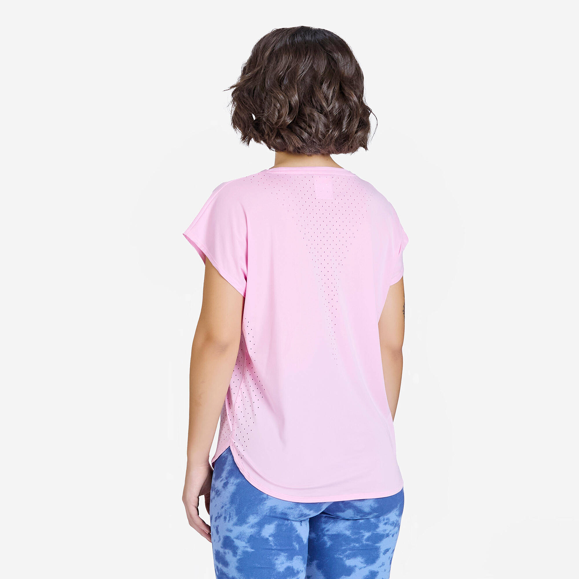 Women's Loose T- ShirtFTS 500 Laser- Candy Pink -  5