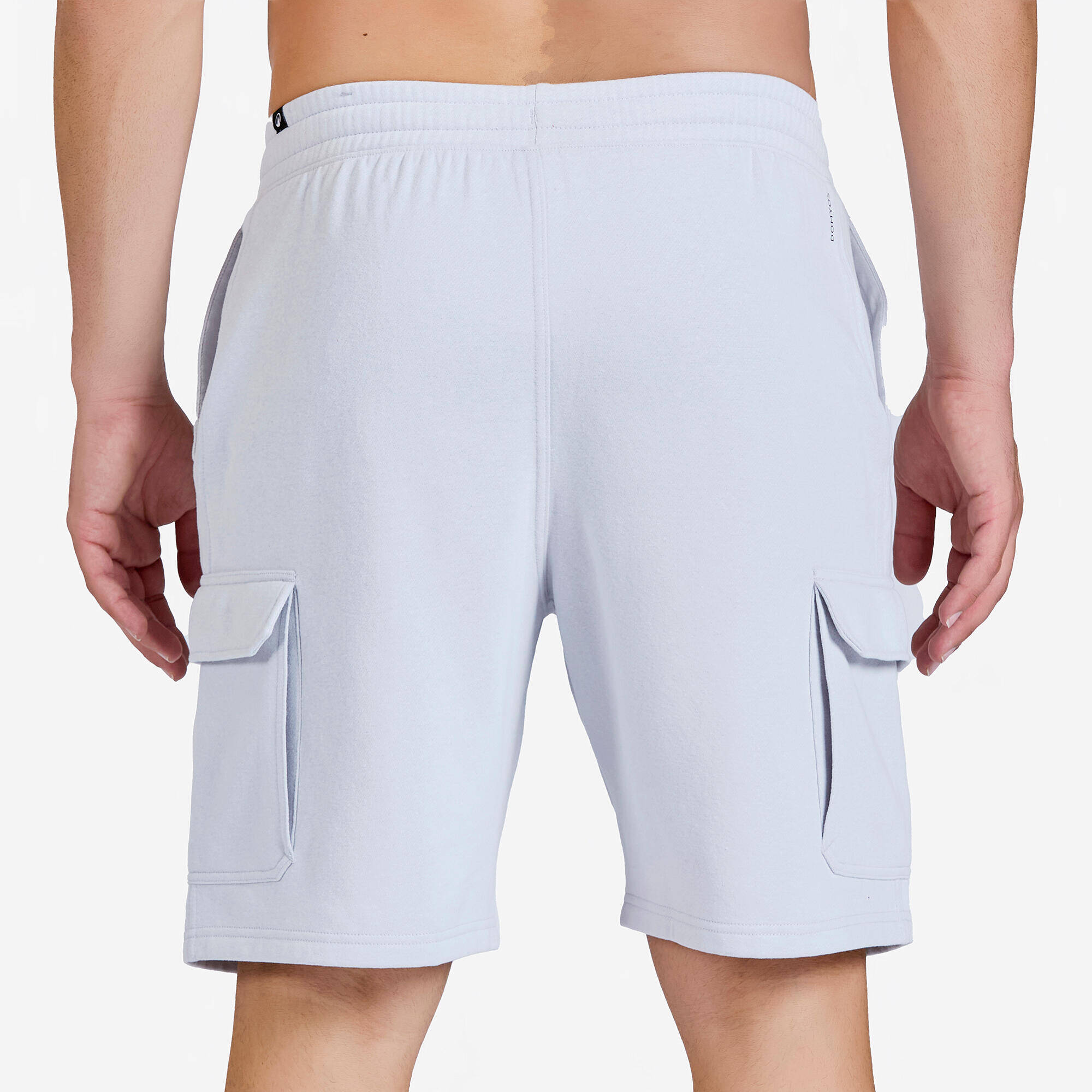 Men's Seamless Cargo Shorts 520 with 4 Pockets - Pearl Grey -  4